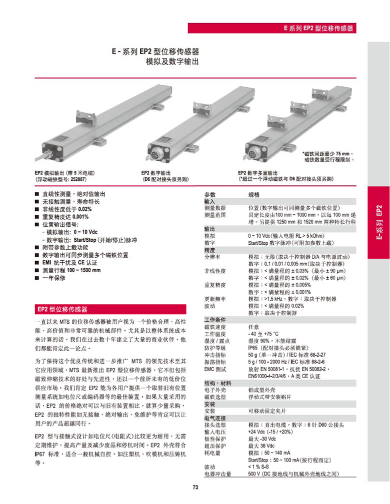 MTS位移传感器